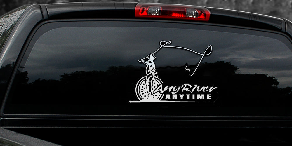 ANY RIVER ANY TIME FLY FISHING DECAL By Upstream Images – Upstream
