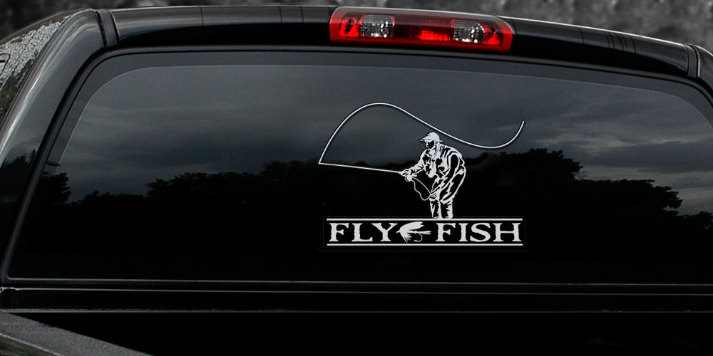 ANY RIVER ANY TIME FLY FISHING DECAL By Upstream Images