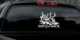 MULE DEER DECAL Titled "Got Your Back" By Upstream Images