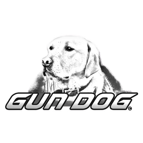 YELLOW LAB DECAL Titled "Gun Dog" By Upstream Images