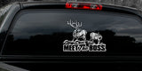 BULL ELK DECAL Titled "Meet the Boss" By Upstream Images