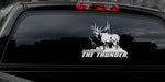 BULL ELK DECAL Titled "Calling Down the Thunder" By Upstream Images