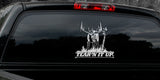 BULL ELK DECAL Titled "TEAR'N IT UP" By Upstream Images
