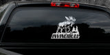 BULL MOOSE DECAL Titled "INVINCIBULL" By Upstream Images