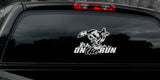 COYOTE DECAL Titled "ON THE RUN" By Upstream Images