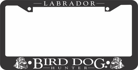 LAB LICENSE PLATE FRAME-BIRD DOG
