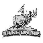 BULL ELK DECAL Titled "Take on Me" By Upstream Images