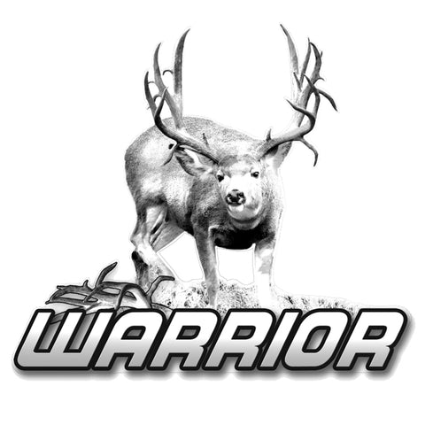MULE DEER DECAL Titled "Warrior" By Upstream Images